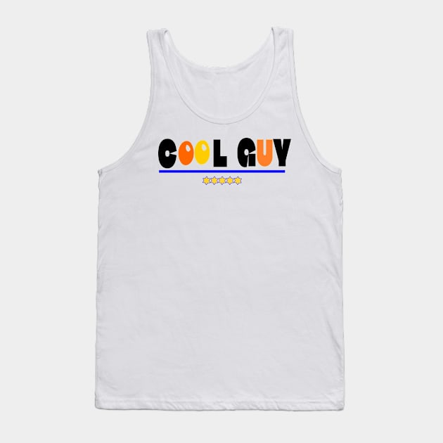 Cool Guy Gold Stars Tank Top by fantastic-designs